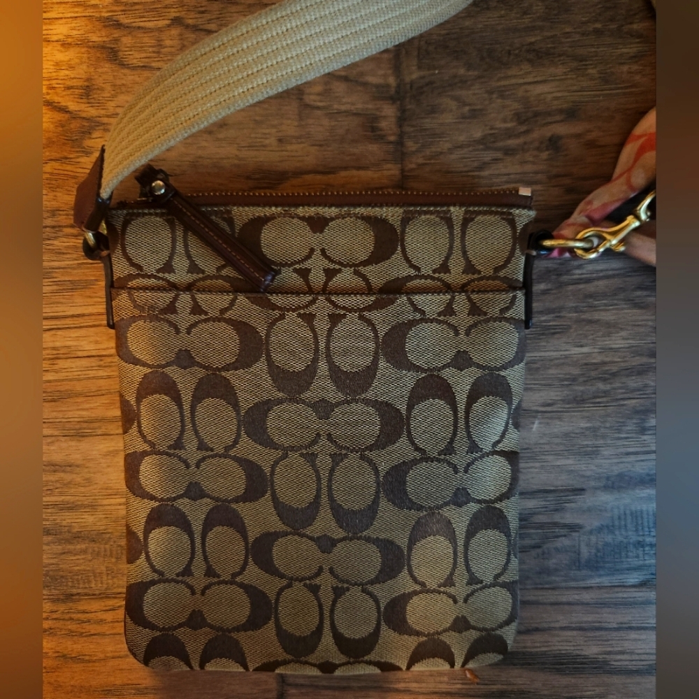Women's Coach 2-pc Brown and Tan Crossbody Bag - Picture 5 of 8